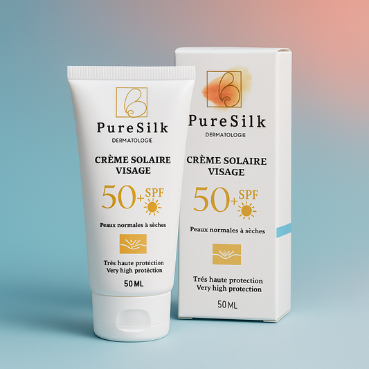 PureSilk – Crème Solaire Peau Sèche SPF 50+ (50 ml)
