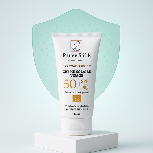 PureSilk – Crème Solaire Peau Grasse SPF 50+ (50 ml)
